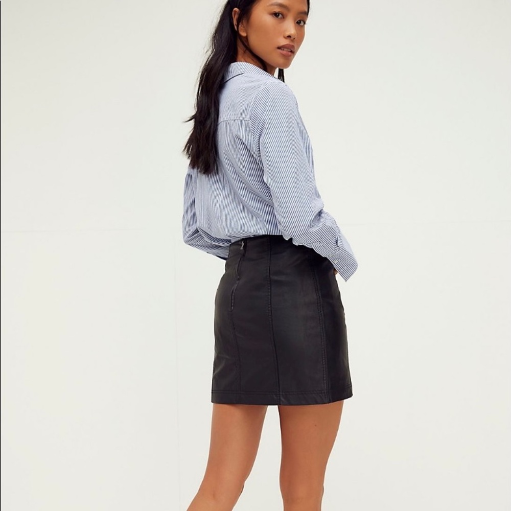 Modern Femme Vegan leather mini skirt